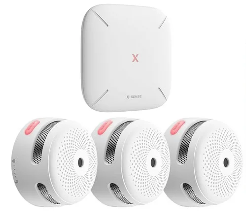 X-Sense XS01-M, 3er-Pack mit Basisstation SBS50 (FS31)