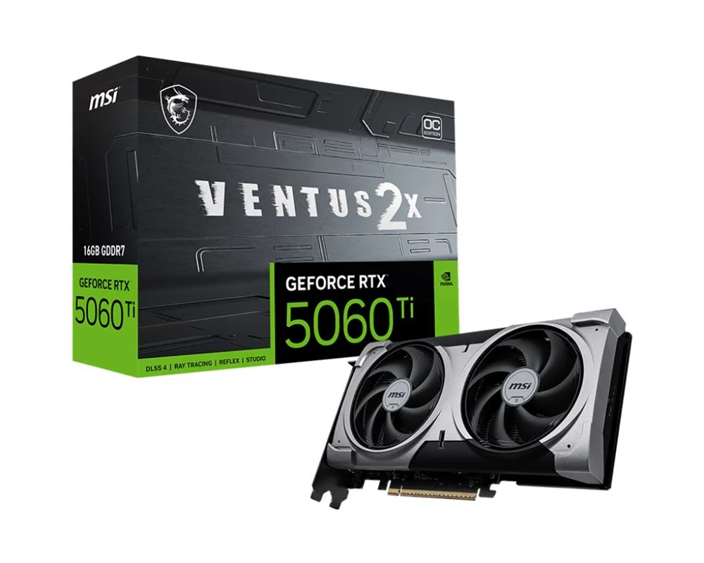 MSI Grafikkarte Nvidia GeForce RTX 5060 Ti 16G VENTUS 2X OC PLUS